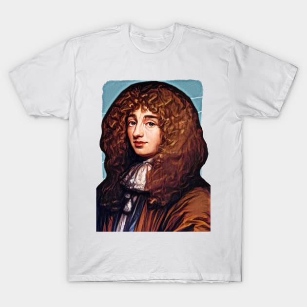 Dutch Mathematician Christiaan Huygens illustration T-Shirt by Litstoy 